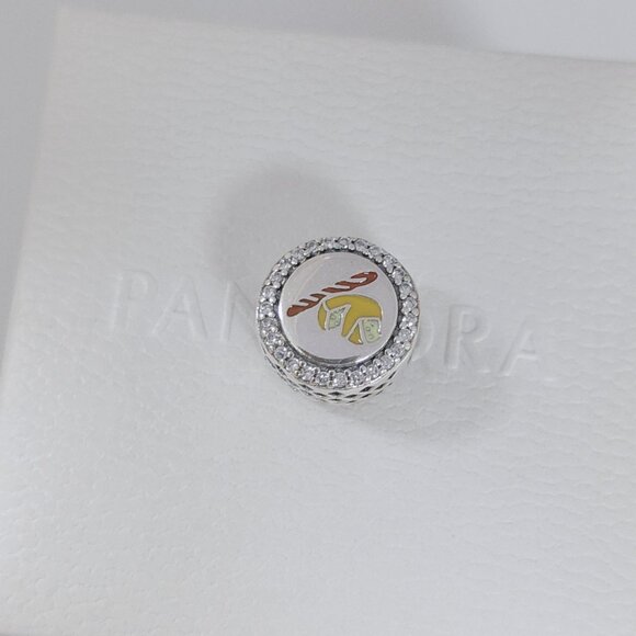 Pandora French Bread & Cheese Bead Charm France Exclusive Pendant Charm S925 ALE - Picture 5 of 6